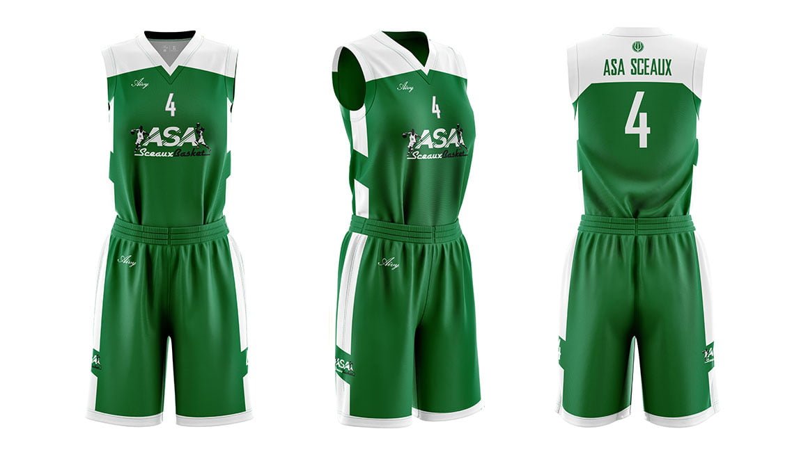 Réalisation d'un maillot de basket personnalisé pour les clubs de basketball