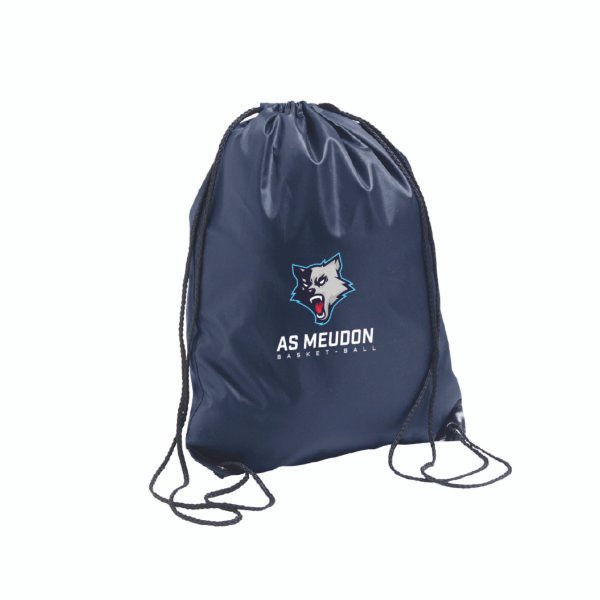 Sac cordelettes bleu AS MEUDON