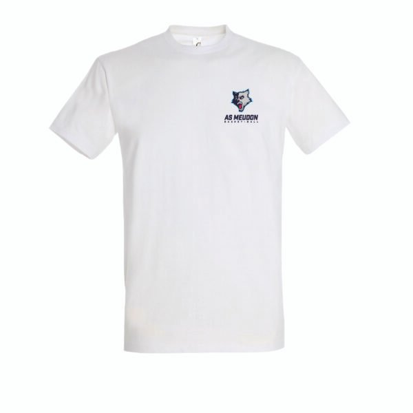T-shirt blanc coton unisexe AS MEUDON