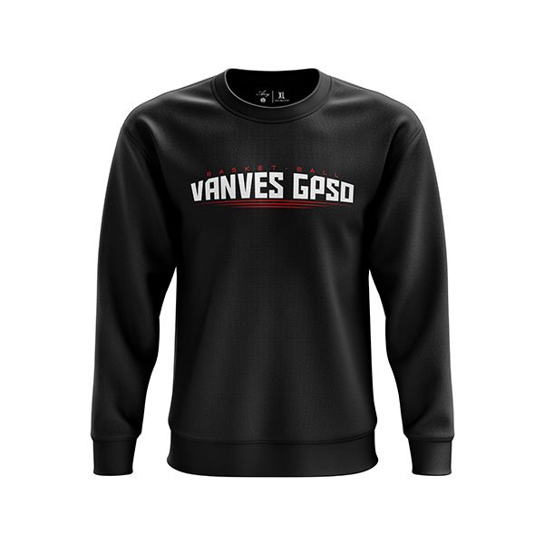 Sweat col rond personnalisable pour les clubs de basket-ball