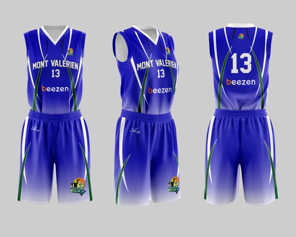 Maillot et short en sublimation pour les clubs de basket