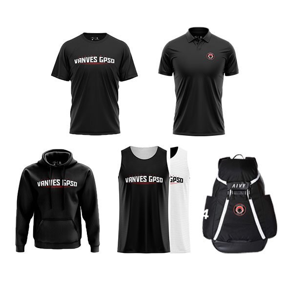 Packs pour les joueurs de basket personnalisé avec le logo du club