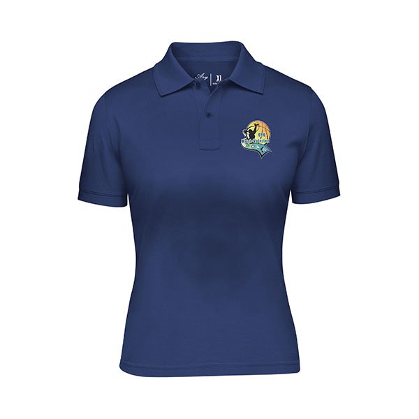 Polo femme personnalisé avec logo de basket