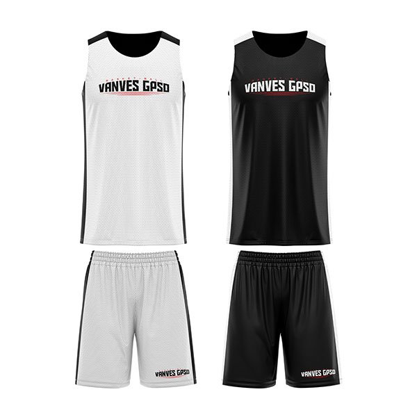 maillot réversible à personnaliser pour club de basket-ball