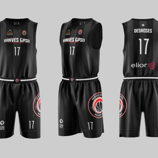 Maillot de basket sublimé, maillot en sublimation pour les équipes de basket