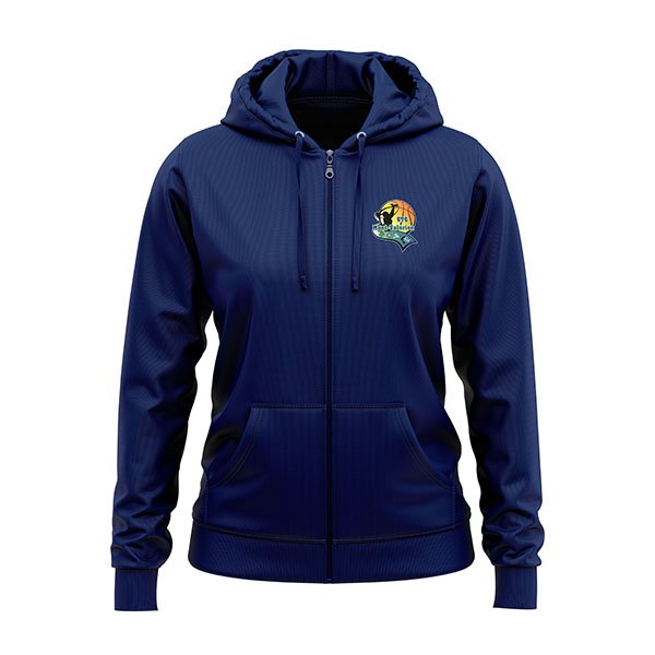 Sweatshirt zippé avec logo personnalisé de basket