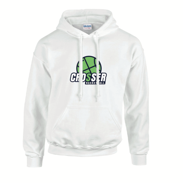 Sweat à capuche blanc CROSSER