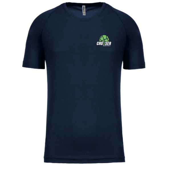 T-shirt respirant bleu marine CROSSER