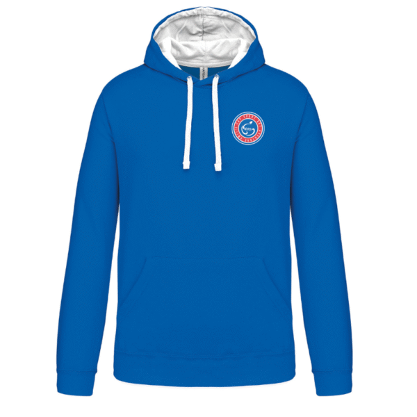 Sweat à capuche contrastée