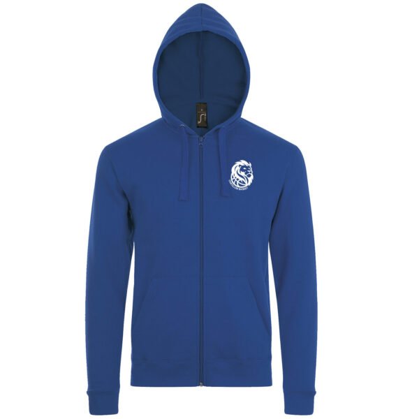 Sweat zippé capuche 260g logo coeur