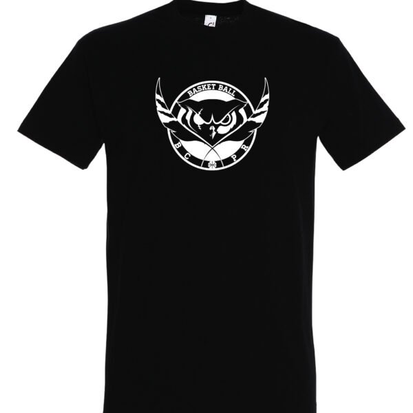T-shirt noir coton BCPR