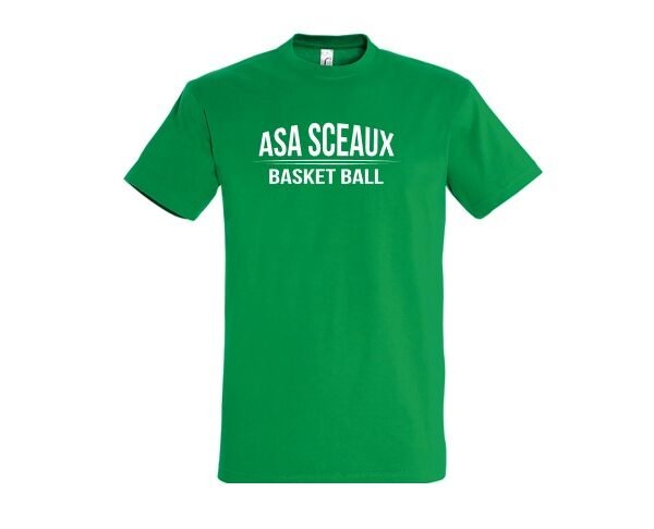 T-shirt vert adulte ASA SCEAUX
