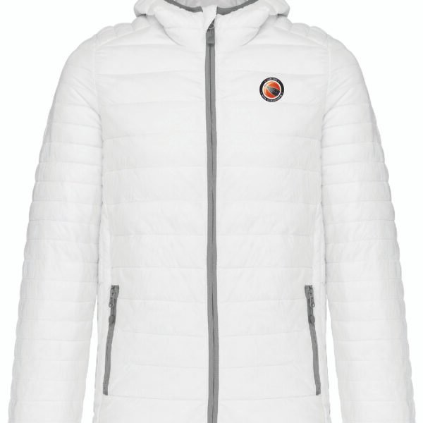 Doudoune blanche logo coeur OVE