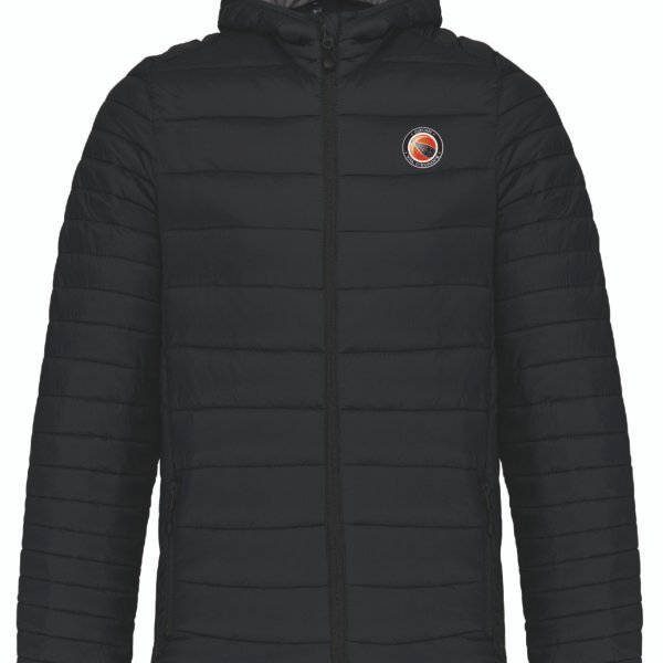 Doudoune noir logo coeur OVE