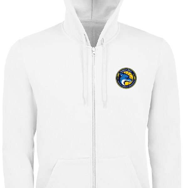 Sweat capuche zip blanc PONTAULT
