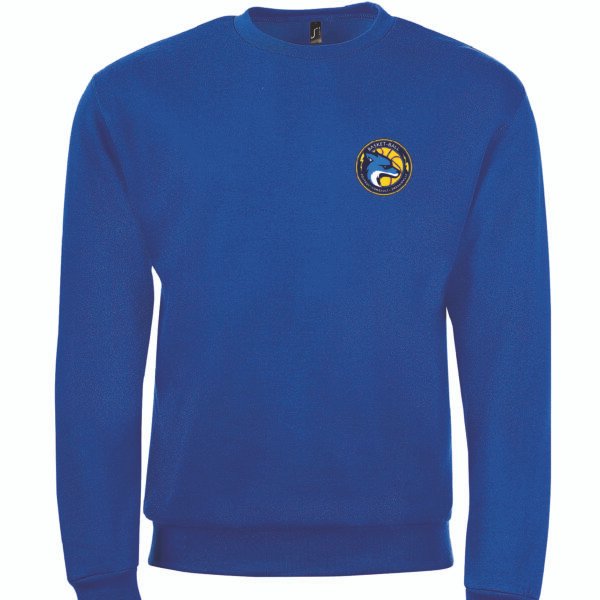 Sweat bleu col rond PONTAULT