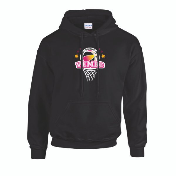 SWEAT noir capuche VEMBC