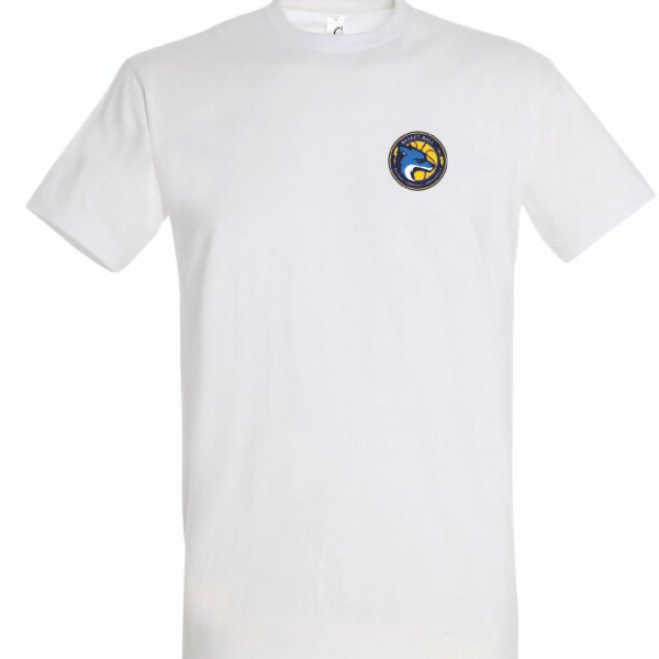 T-shirt blanc coton unisexe PONTAULT
