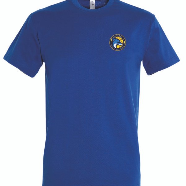 T-shirt bleu coton unisexe PONTAULT