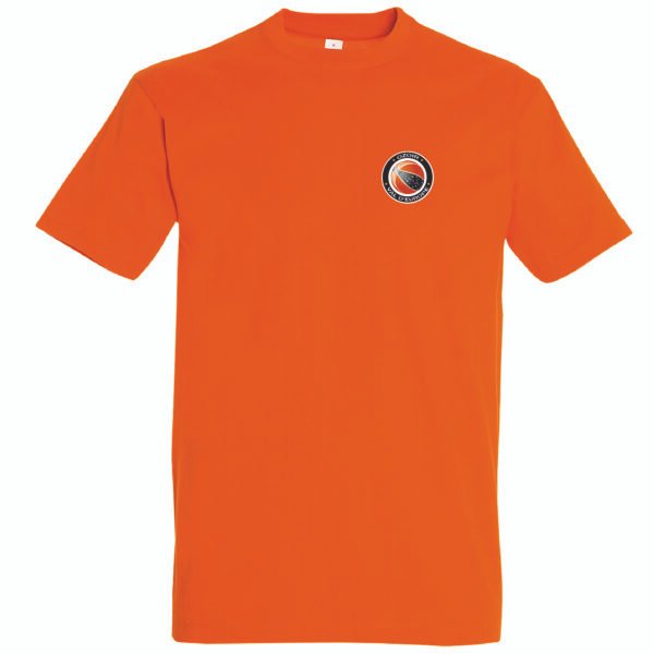 T-shirt orange coton unisexe OVE