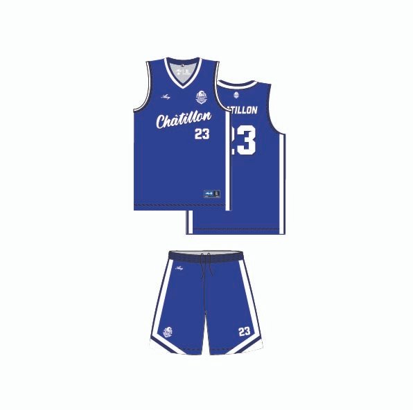 Maillot et short de basket sublimé pour femme AS CHATILLON