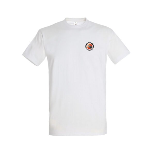 T-shirt blanc coton unisexe petit logo OVE