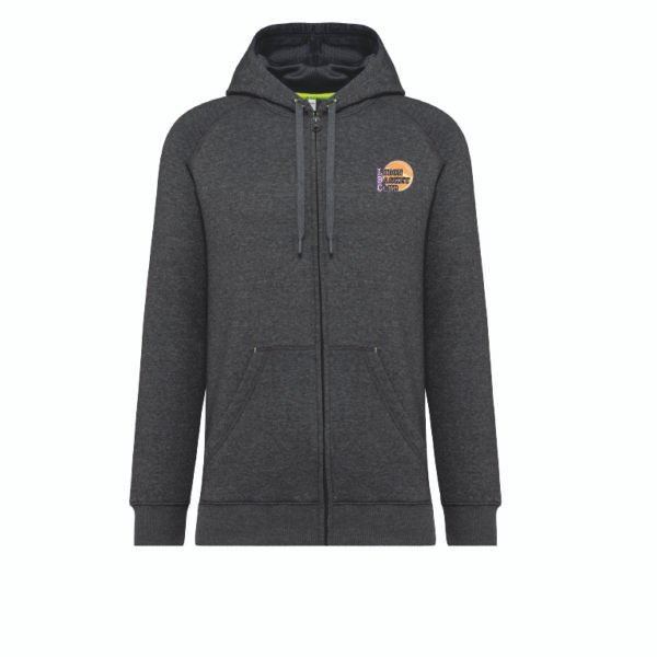 Veste zippé à capuche gris Ludon BC